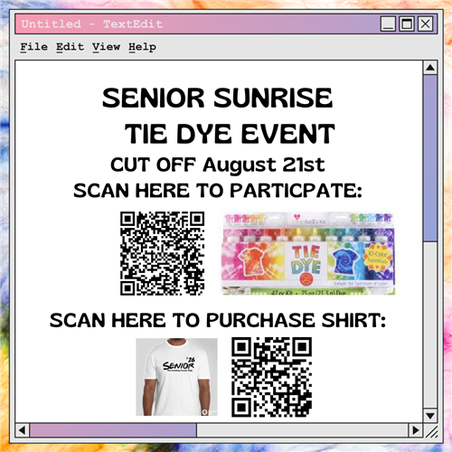 tie dye sunrise 2025